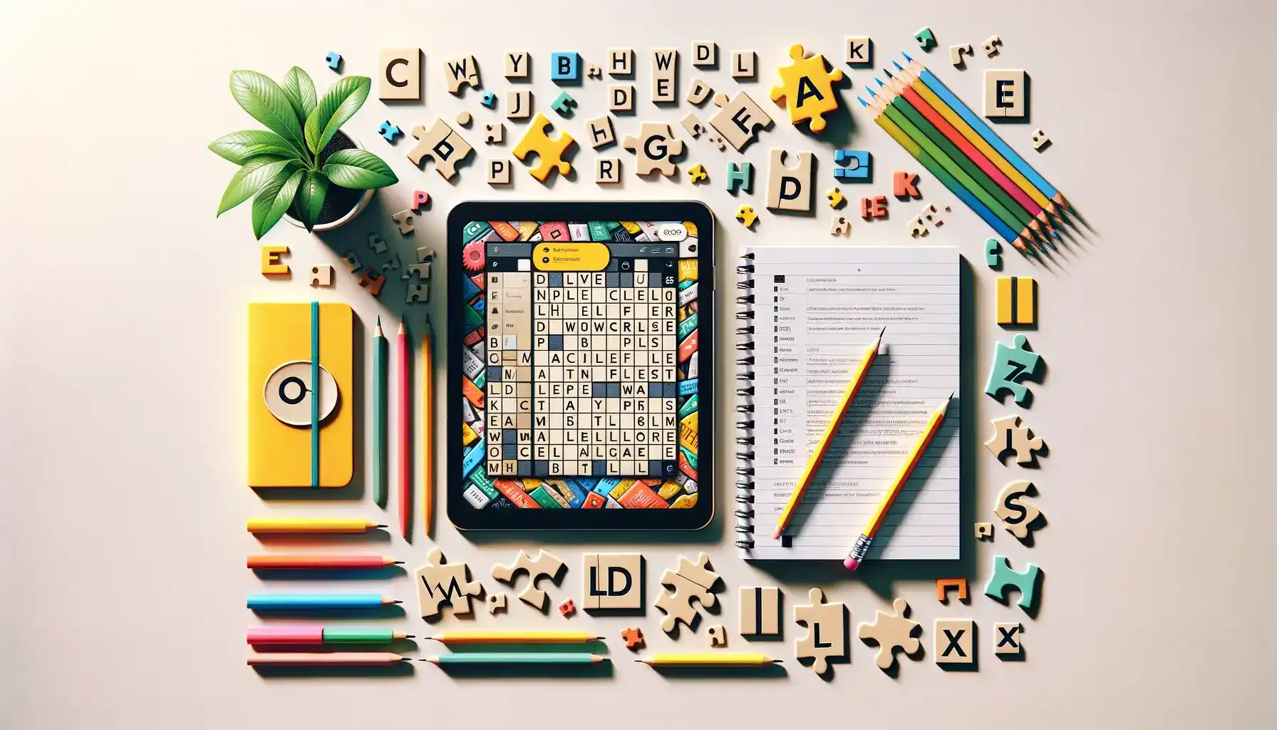 Imagem destacada. Essa imagem transmite organização, criatividade e o prazer do aprendizado através de jogos de palavras, dialogando perfeitamente com o tema do artigo.