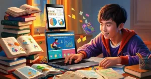 Imagem destacada. Essa imagem encapsula a versatilidade e a gama de opções disponíveis para pessoas que criam planos de estudo dinâmicos, destacando o tema central da adaptabilidade e variedade de métodos de estudo.