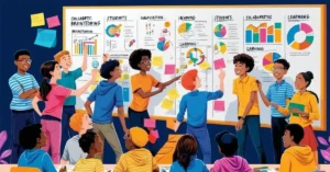 Imagem destacada. Esta imagem encapsula a ideia central do artigo sobre planos de aprendizado personalizados e a colaboração ativa, destacando a inovação nos modelos educacionais.