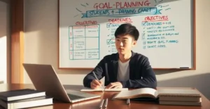 Imagem destacada. Esta imagem serve como uma representação visual clara da organização e do foco necessários para alcançar sucesso acadêmico.