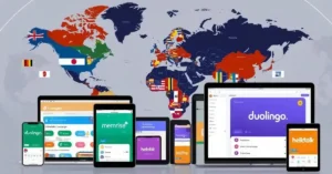 Imagem destacada. Essa imagem chama a atenção para a variedade de aplicativos disponíveis e seu alcance global, configurando um convite visual ao tema do artigo sobre exploração e experimentação de ferramentas de aprendizado.